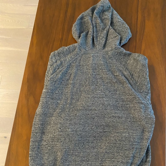 J. Crew Grey Hoodie with Striped Lining - Picture 6 of 7